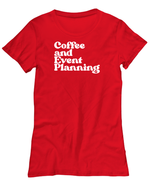 Event Planner Wedding 1970s 70s Womens Shirt, Gifts, Female Tshirt, Tee, Funny