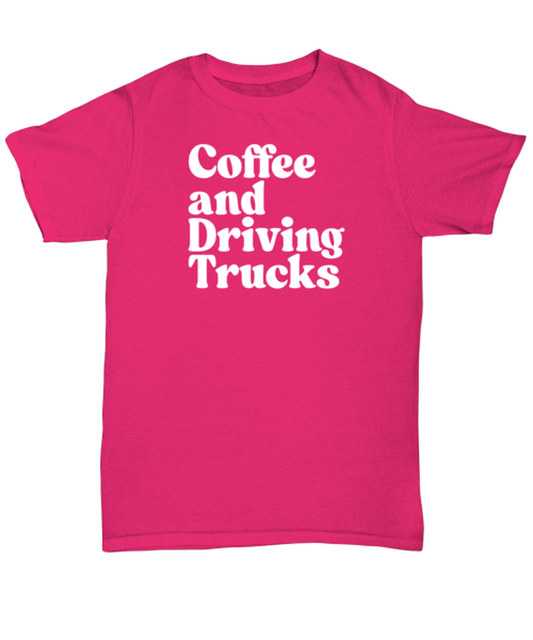 Truck driver 1970s 70s Shirt, Gifts, Unisex Tshirt, Tee, Funny