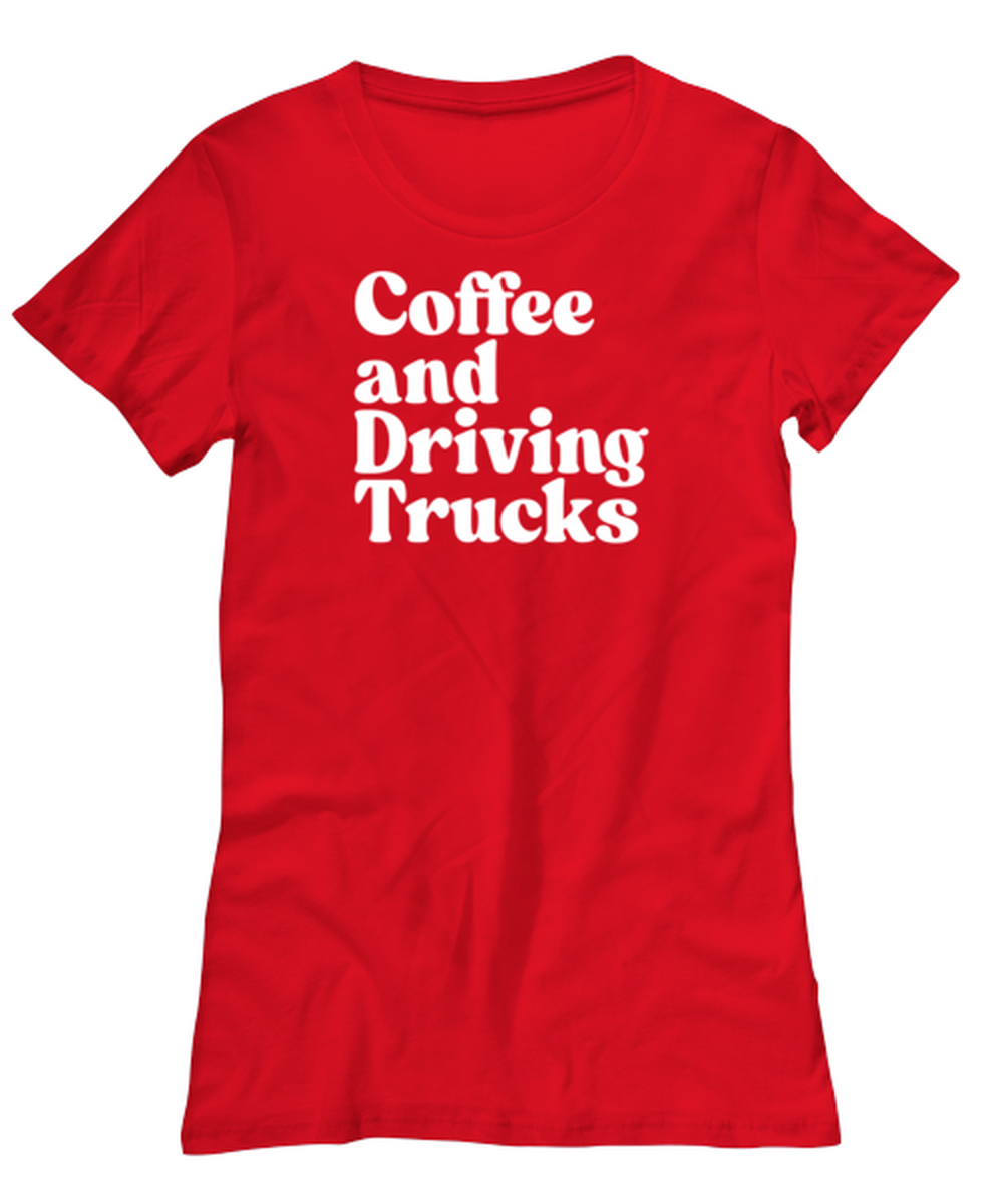 Truck driver 1970s 70s Womens Shirt, Gifts, Female Tshirt, Tee, Funny