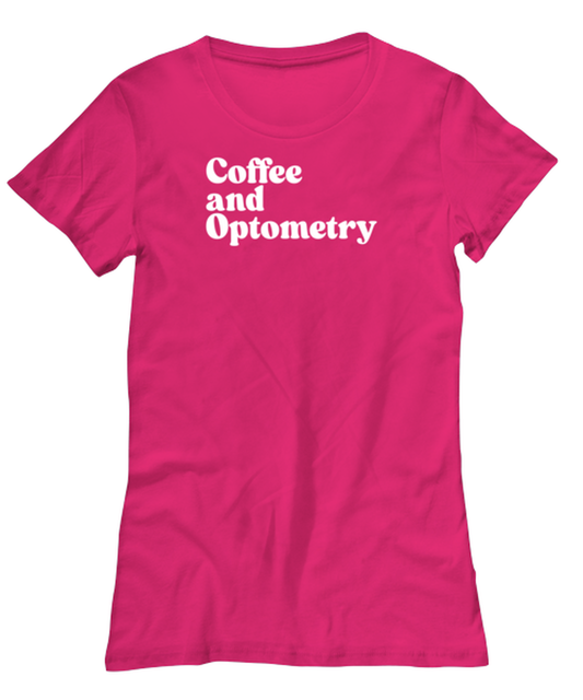 Optometrist Optometry Graduation 1970s 70s Womens Shirt, Gifts, Female Tshirt, Tee, Funny