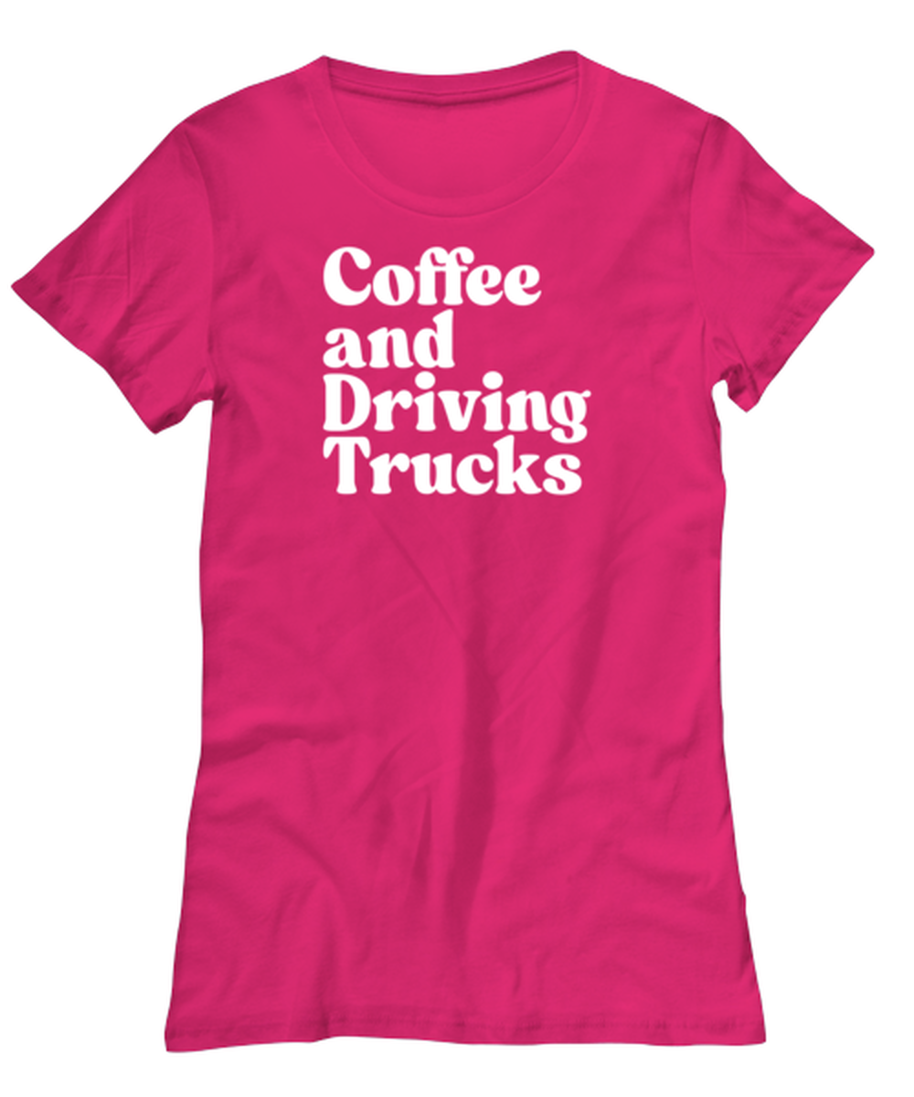 Truck driver 1970s 70s Womens Shirt, Gifts, Female Tshirt, Tee, Funny