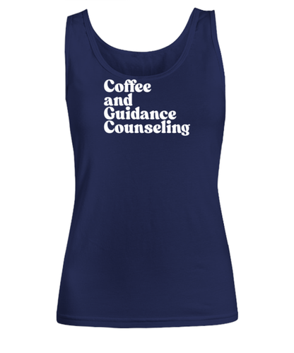 Guidance Counselor 1970s 70s Womens Tank Top, Gifts, Female Tank Shirt, Funny