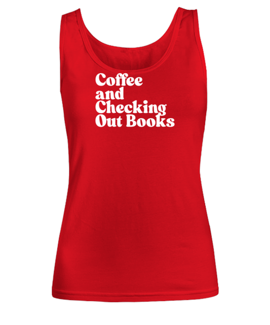 Librarian 1970s 70s Womens Tank Top, Gifts, Female Tank Shirt, Funny