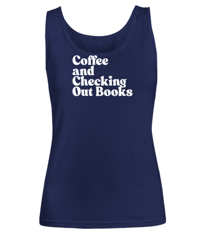 Librarian 1970s 70s Womens Tank Top, Gifts, Female Tank Shirt, Funny