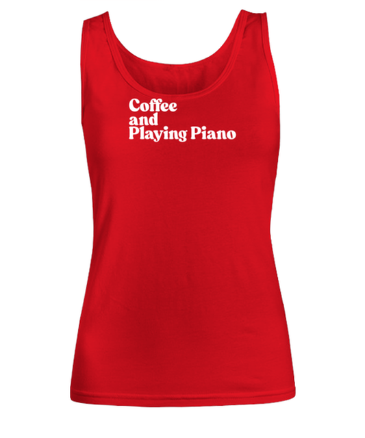 Piano Player Pianist 1970s 70s Womens Tank Top, Gifts, Female Tank Shirt, Funny