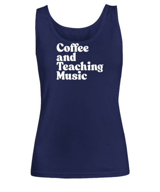 Music Teacher Graduation 1970s 70s Womens Tank Top, Gifts, Female Tank Shirt, Funny