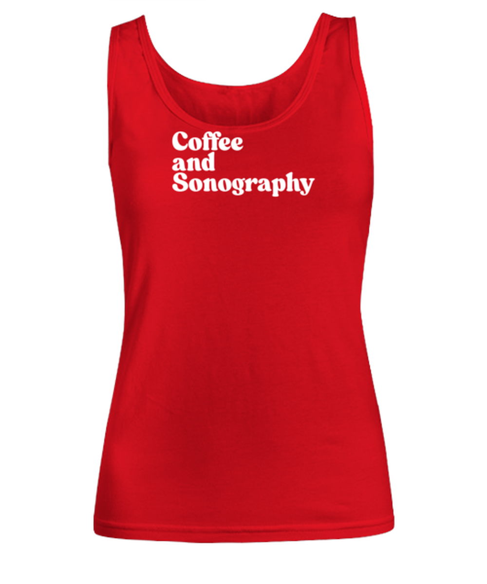 Sonographer Sonography Graduation 1970s 70s Womens Tank Top, Gifts, Female Tank Shirt, Funny