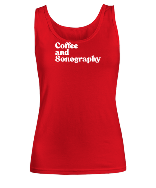 Sonographer Sonography Graduation 1970s 70s Womens Tank Top, Gifts, Female Tank Shirt, Funny