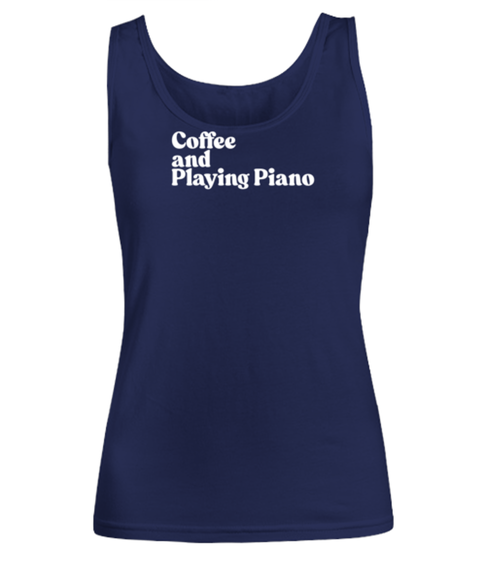 Piano Player Pianist 1970s 70s Womens Tank Top, Gifts, Female Tank Shirt, Funny