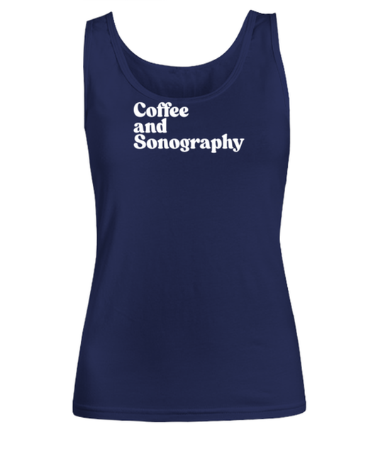 Sonographer Sonography Graduation 1970s 70s Womens Tank Top, Gifts, Female Tank Shirt, Funny