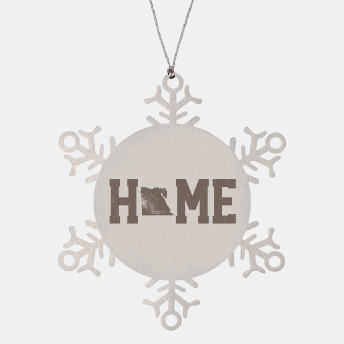 Egypt Egyptian Home Moving Away Homesick Ornament, Snowflake, Gifts, Christmas, Stocking Stuffer