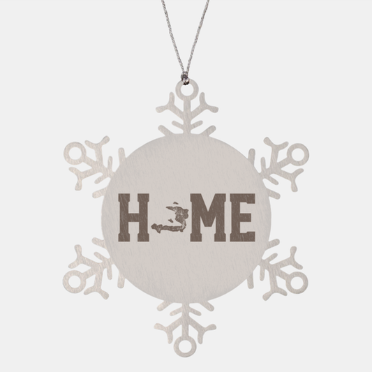 Haiti Haitian Home Moving Away Homesick Ornament, Snowflake, Gifts, Christmas, Stocking Stuffer