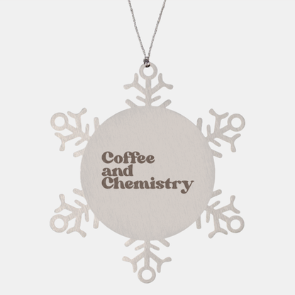 Chemist Chemistry 1970s 70s Ornament, Snowflake, Gifts, Christmas, Stocking Stuffer