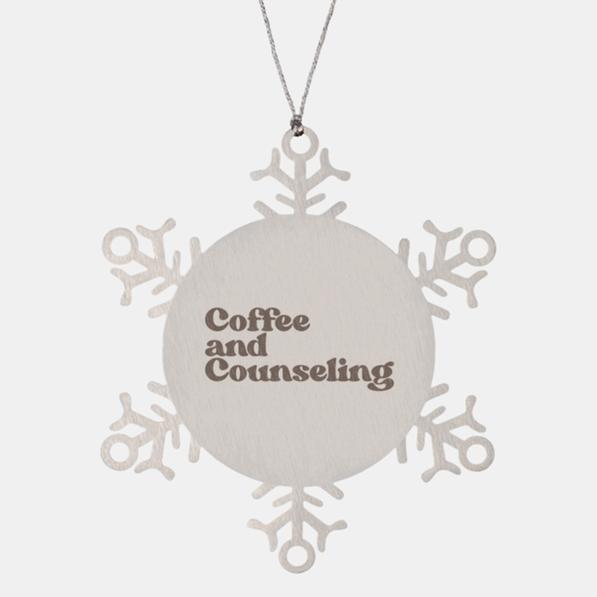 Counselor Counseling 1970s 70s Ornament, Snowflake, Gifts, Christmas, Stocking Stuffer