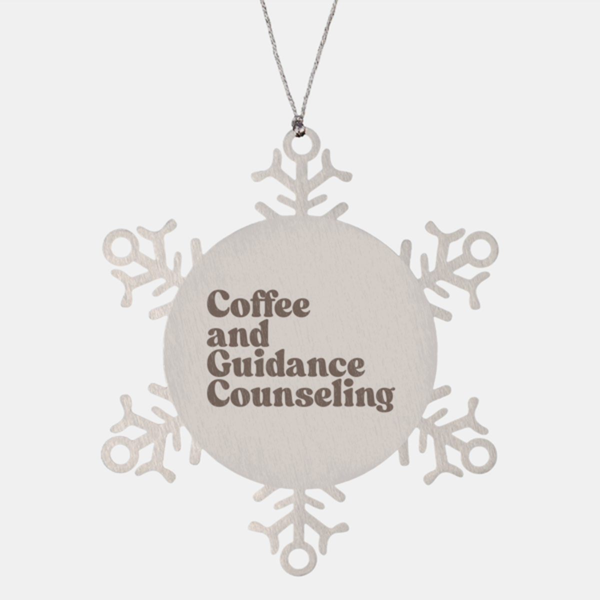 Guidance Counselor 1970s 70s Ornament, Snowflake, Gifts, Christmas, Stocking Stuffer