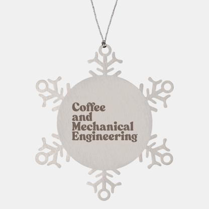 Mechanical Engineer Graduation Engineering 1970s 70s Ornament, Snowflake, Gifts, Christmas, Stocking Stuffer