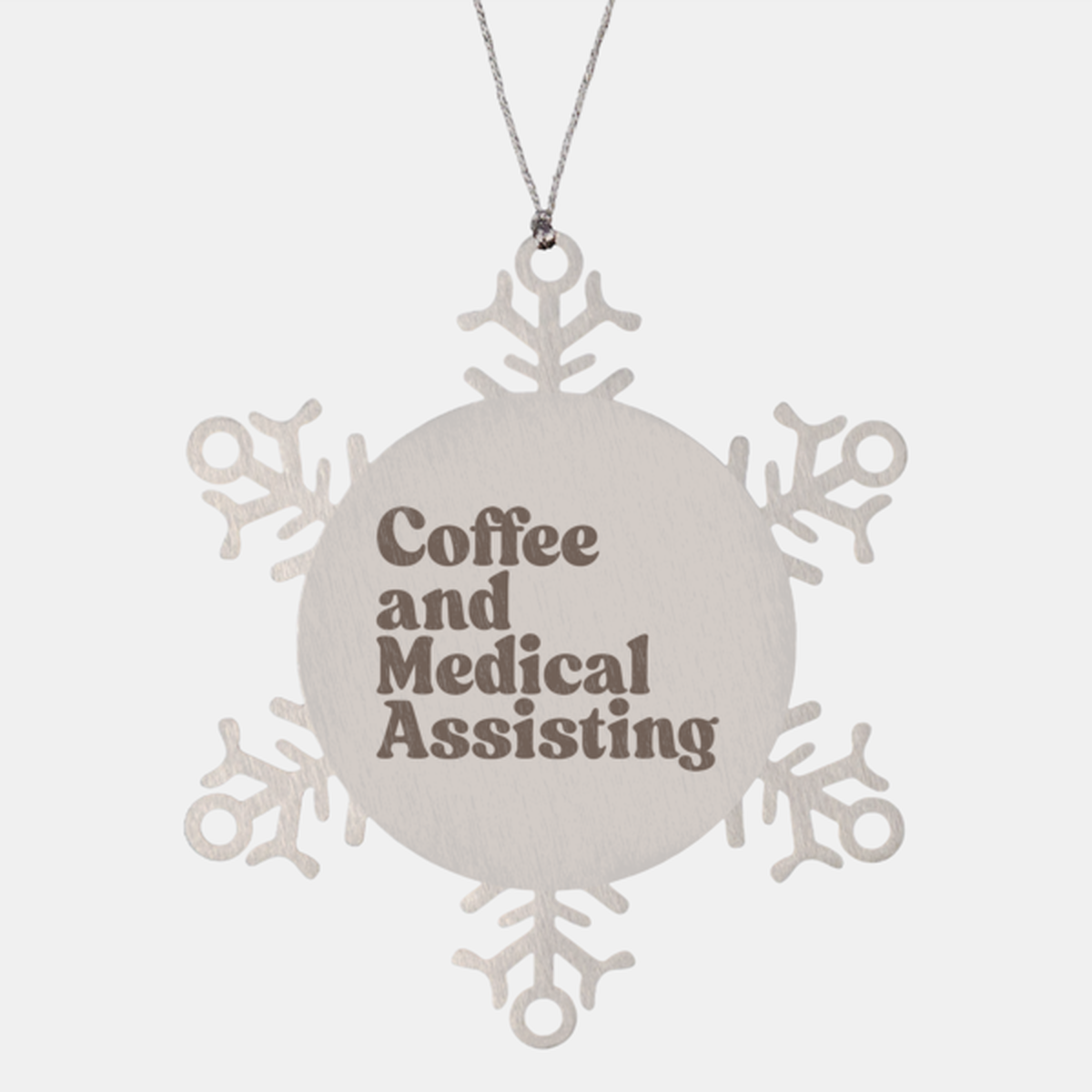 Medical Assistant Graduation 1970s 70s Ornament, Snowflake, Gifts, Christmas, Stocking Stuffer