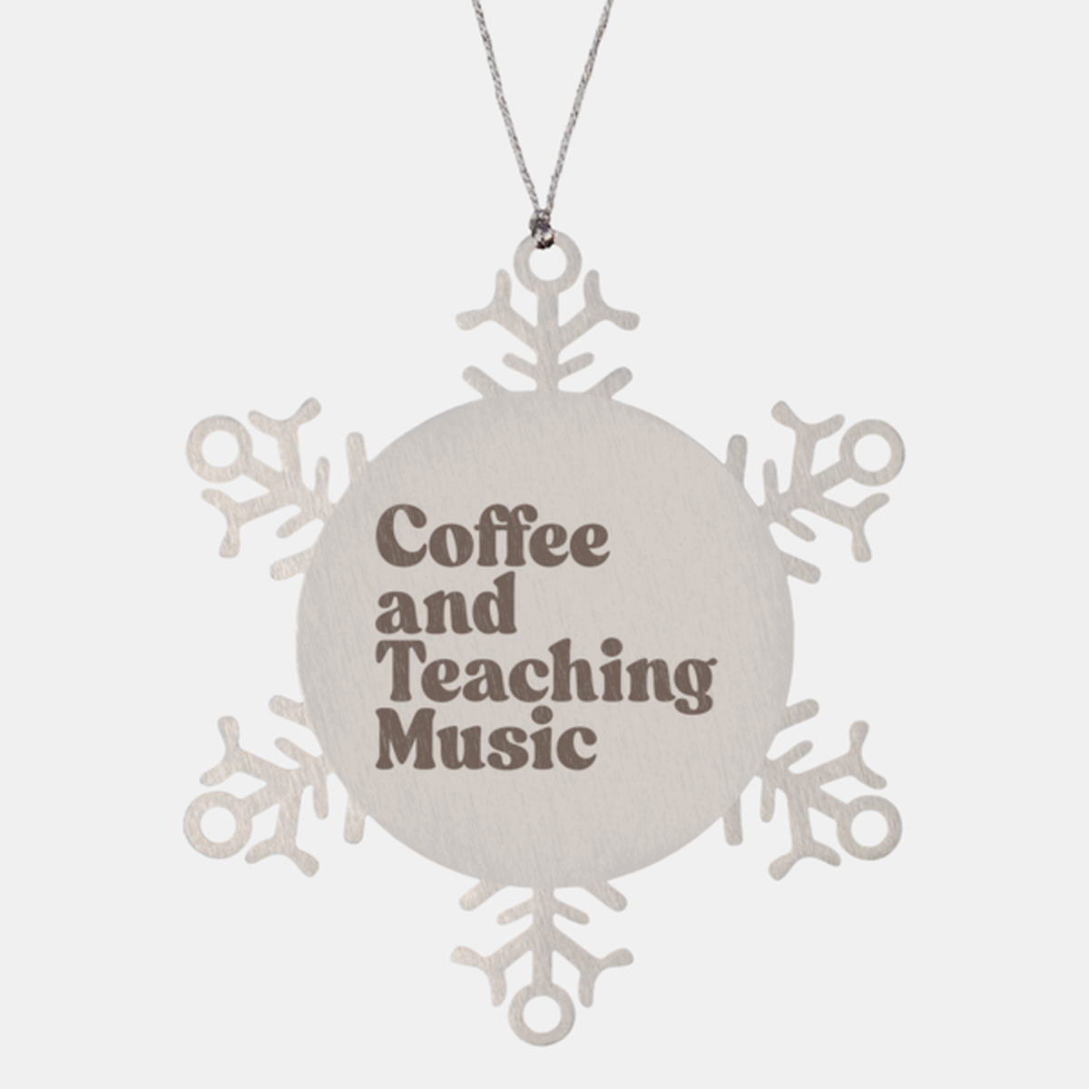 Music Teacher Graduation 1970s 70s Ornament, Snowflake, Gifts, Christmas, Stocking Stuffer