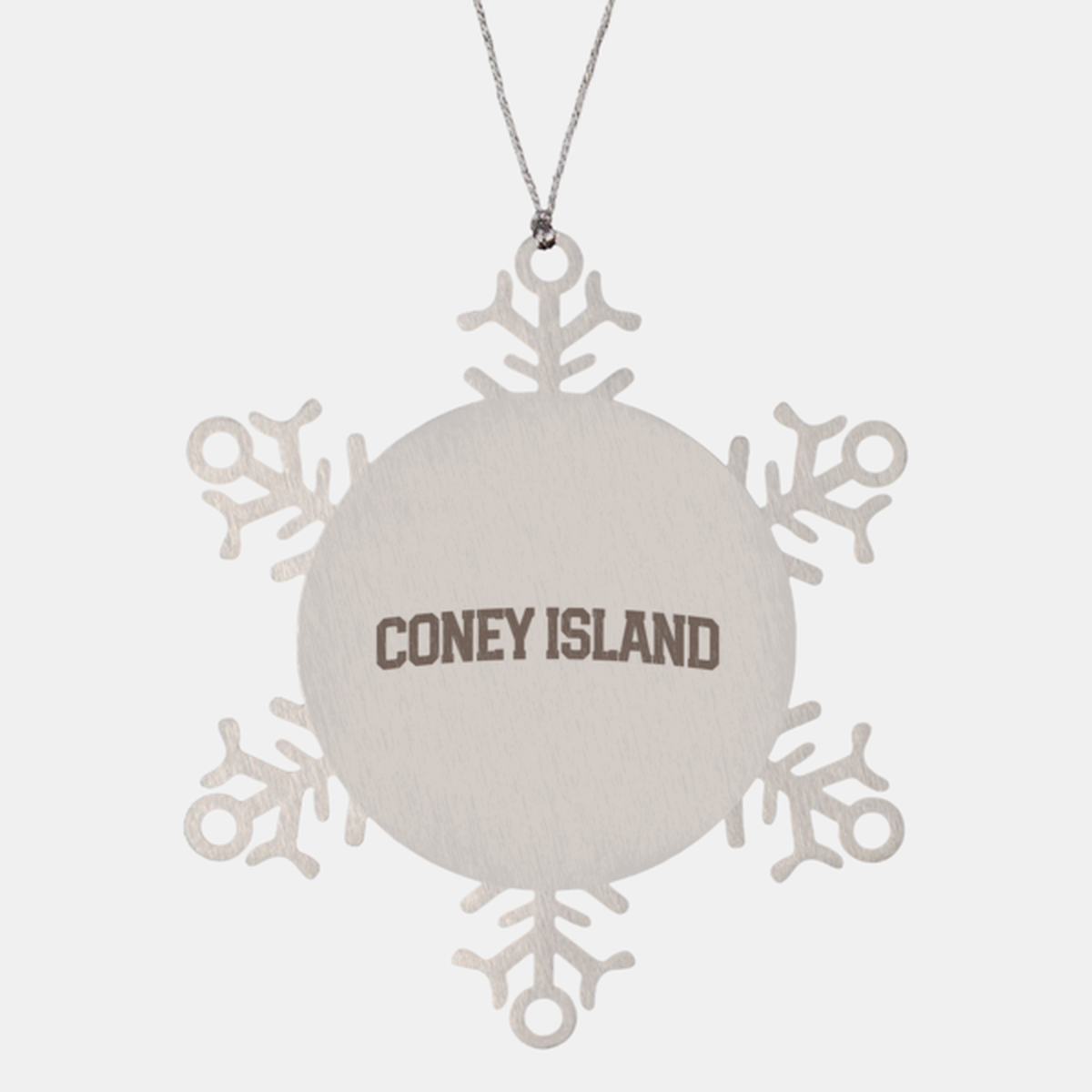 Coney Island NY New York Moving Away Ornament, Snowflake, Gifts, Christmas, Stocking Stuffer