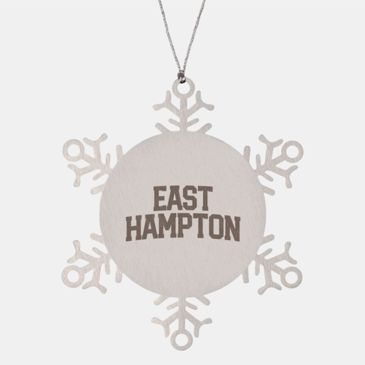 East Hampton NY New York Moving Away Ornament, Snowflake, Gifts, Christmas, Stocking Stuffer