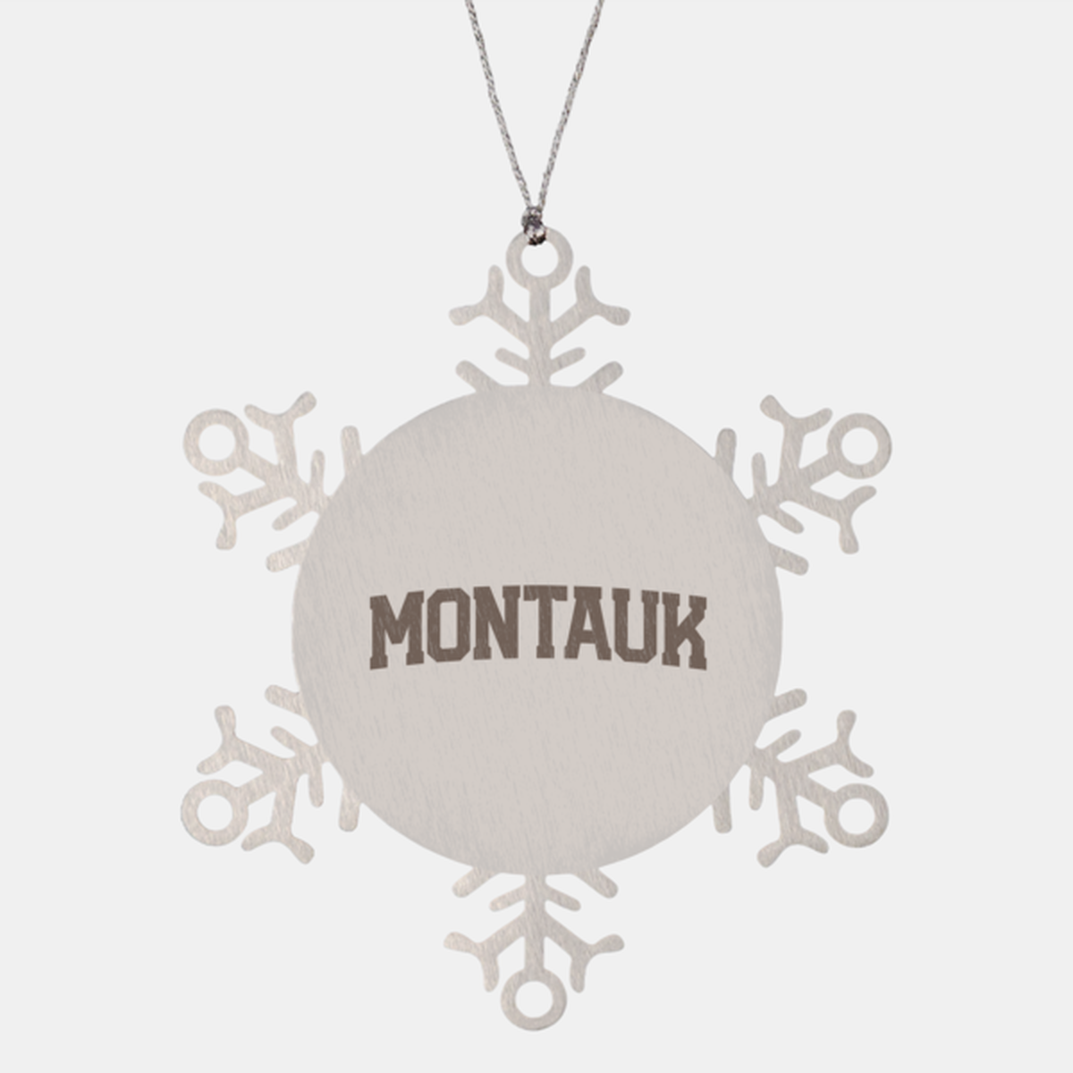 Montauk NY New York Moving Away Ornament, Snowflake, Gifts, Christmas, Stocking Stuffer