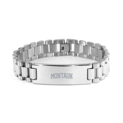 Montauk NY New York Moving Away Bracelet, Gifts, Ladder Stainless Steel Bracelet, Christmas, Stocking Stuffer