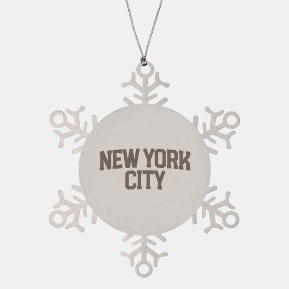 New York City NYC Local Moving Away Ornament, Gifts, Snowflake, Christmas, Stocking Stuffer