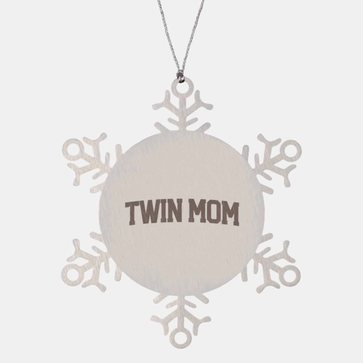 Twin Mom Mommy of Twins Mama Ornament, Gifts, Snowflake, Christmas, Stocking Stuffer