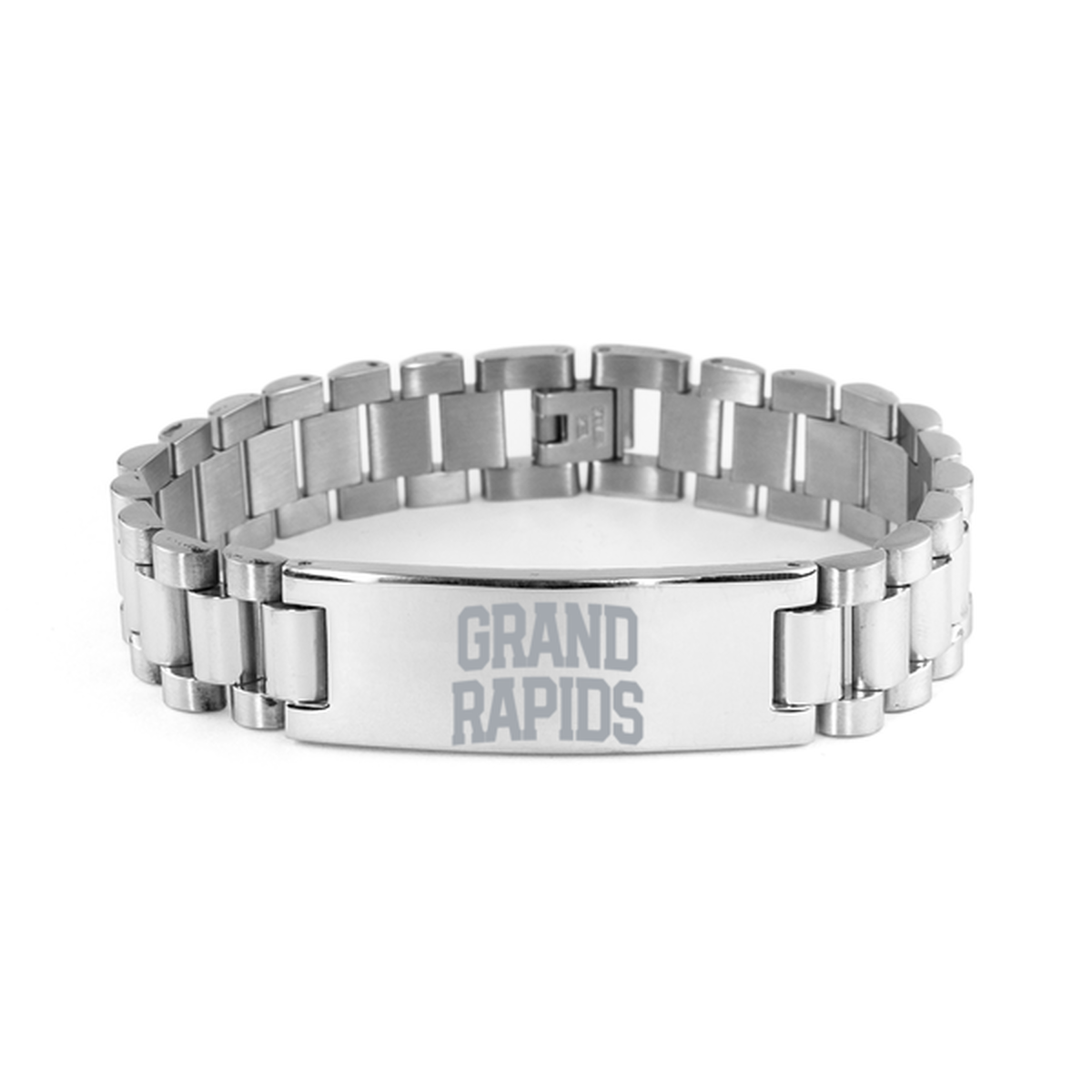 Grand Rapids Michigan Local Moving Away Bracelet, Gifts, Ladder Stainless Steel Bracelet, Christmas, Stocking Stuffer