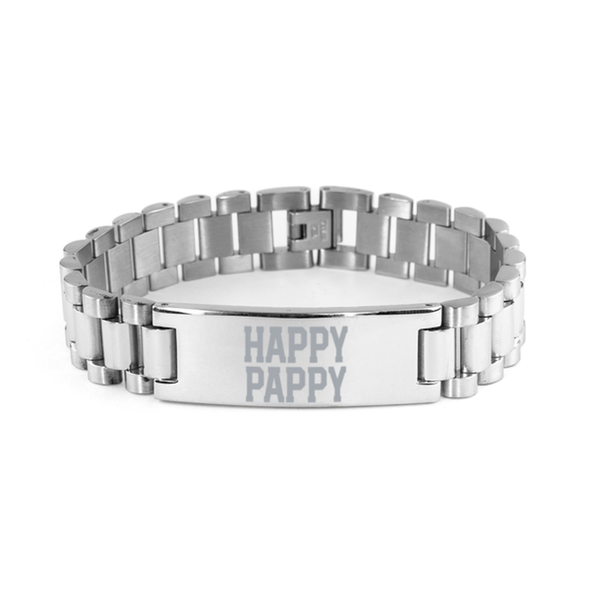 Pappy Grandpa Grandad Grandfather Bracelet, Gifts, Ladder Stainless Steel Bracelet, Christmas, Stocking Stuffer