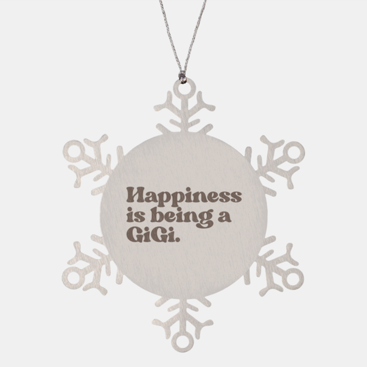 GiGi Grandma For Her Mom Wife  Retro 70s Ornament, Gifts, Snowflake Ornament, Christmas, Stocking Stuffer