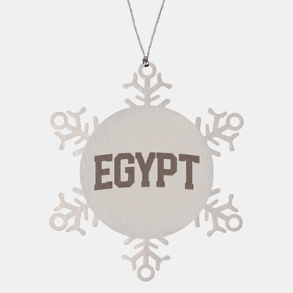 Egypt Egyptian Local Moving Away Ornament, Gifts, Snowflake Ornament, Christmas, Stocking Stuffer