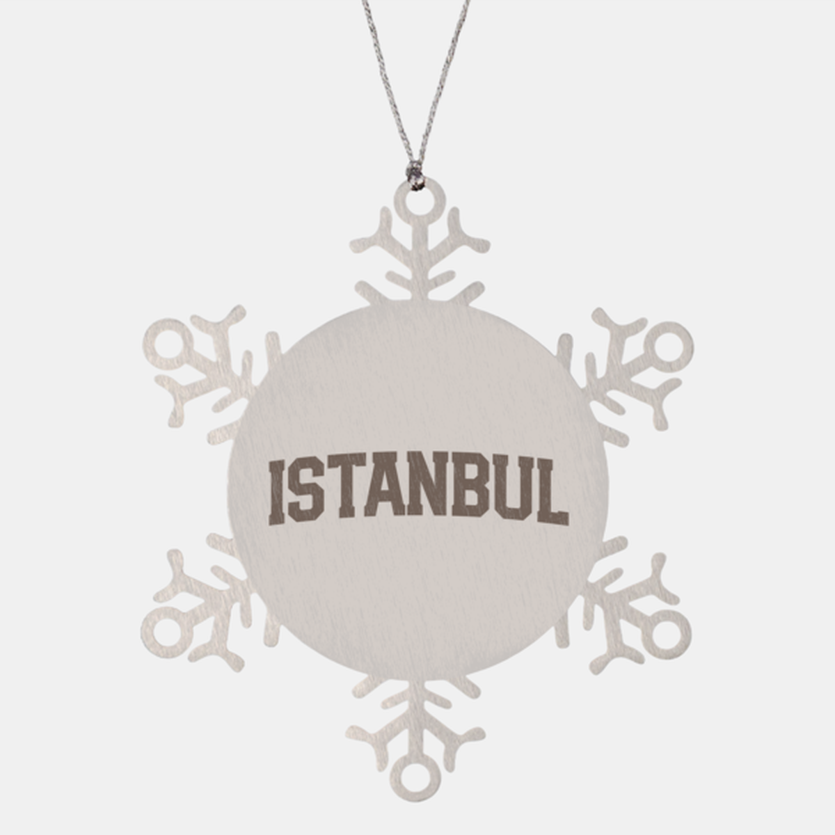 Istanbul Turkey Turkish Local Moving Away Ornament, Gifts, Snowflake Ornament, Christmas, Stocking Stuffer