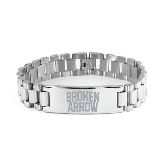 Broken Arrow Oklahoma OK Local Moving Away Bracelet, Gifts, Ladder Stainless Steel Bracelet, Christmas, Stocking Stuffer