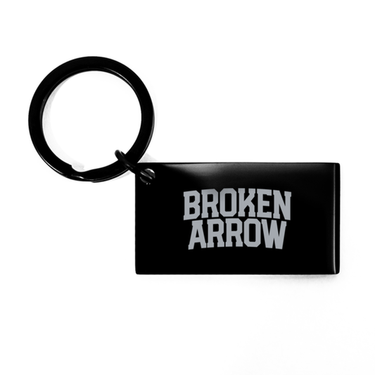 Broken Arrow Oklahoma OK Local Moving Away Keychain, Gifts, Car Key Chain, Christmas, Stocking Stuffer