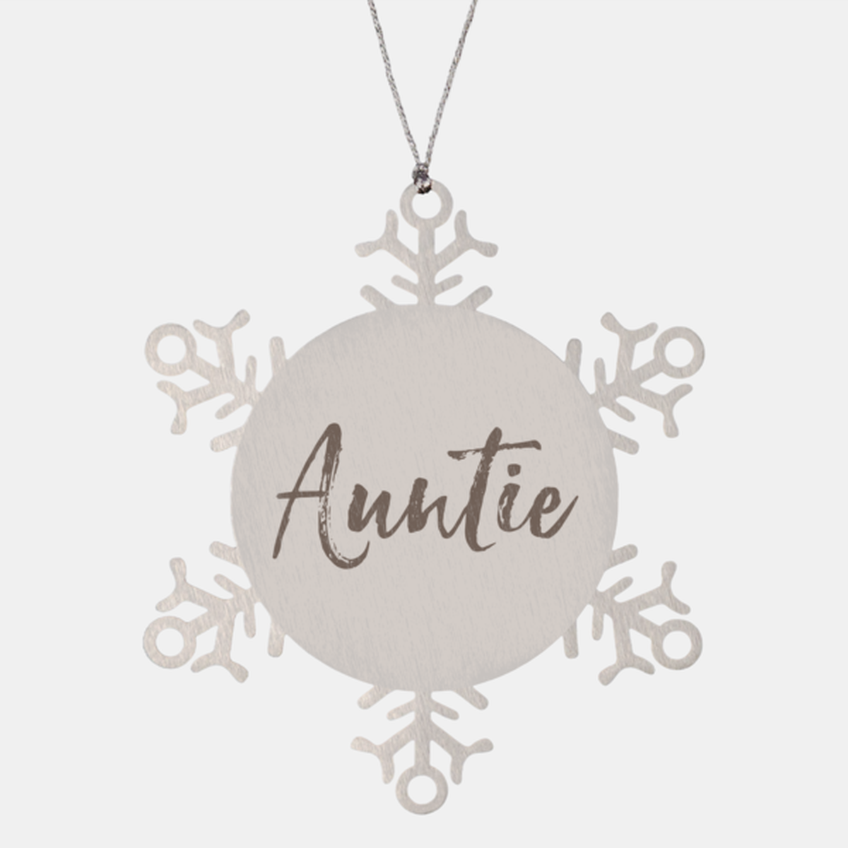 Auntie New from Sister Niece Pregnancy Announcement Ornament, Gifts, Snowflake Ornament, Christmas, Stocking Stuffer