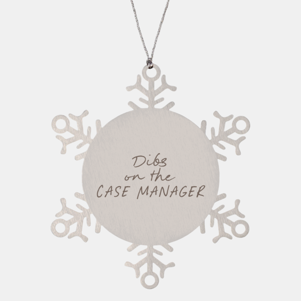 Case manager Wife Husband Girlfriend Boyfriend Ornament, Gifts, Snowflake Ornament, Christmas, Stocking Stuffer