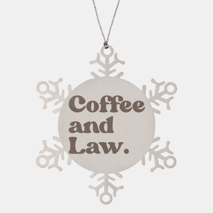 Lawyer Law School Student Graduation Ornament, Gifts, Snowflake Ornament, Christmas, Stocking Stuffer