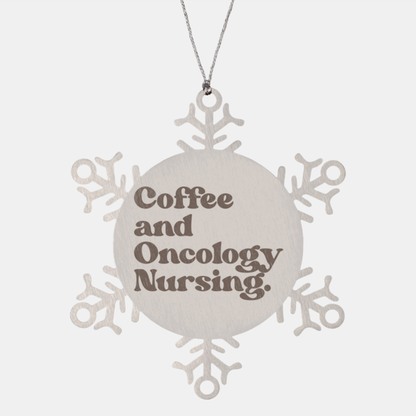 Oncology Nurse Oncologist Nursing Graduation Ornament, Gifts, Snowflake Ornament, Christmas, Stocking Stuffer