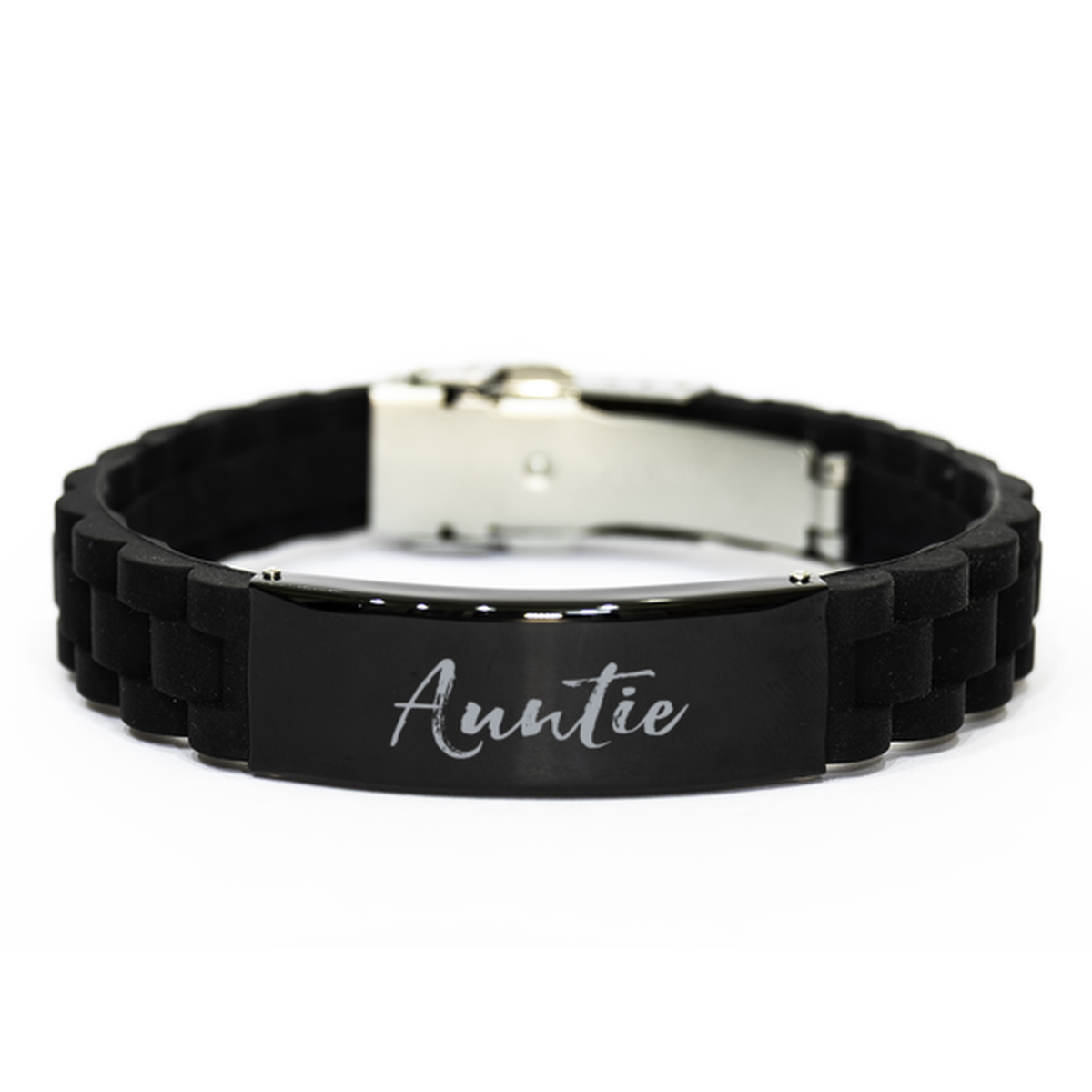 Auntie New from Sister Niece Pregnancy Announcement Bracelet, Gifts, Black Glidelock Clasp Bracelet, Christmas, Stocking Stuffer