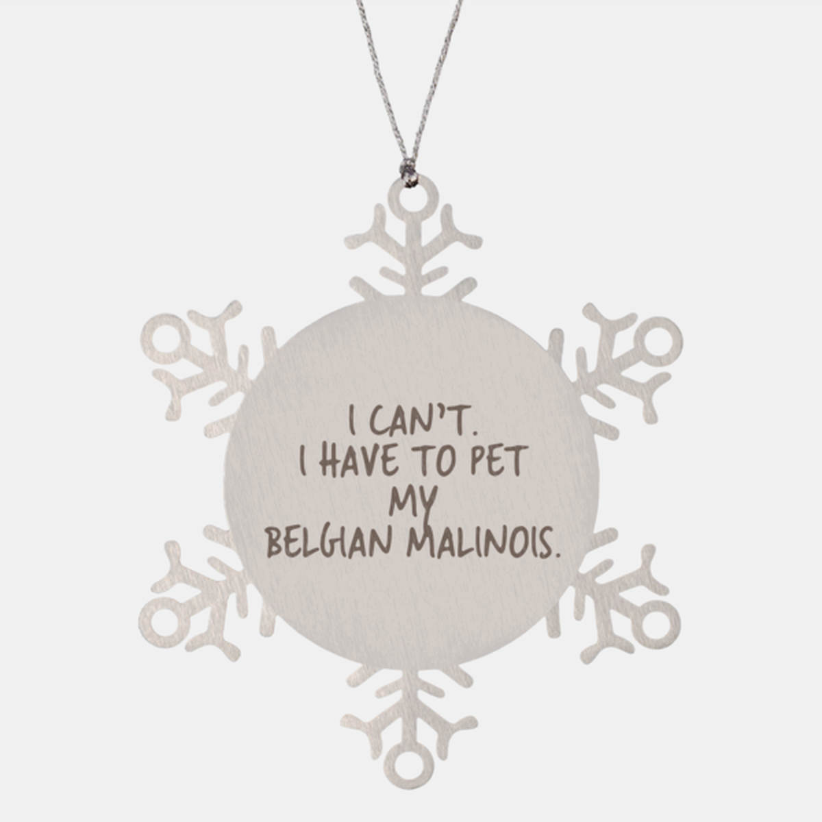 Belgian Malinois Lover Owner Mom Dad Ornament, Gifts, Snowflake Ornament, Christmas, Stocking Stuffer