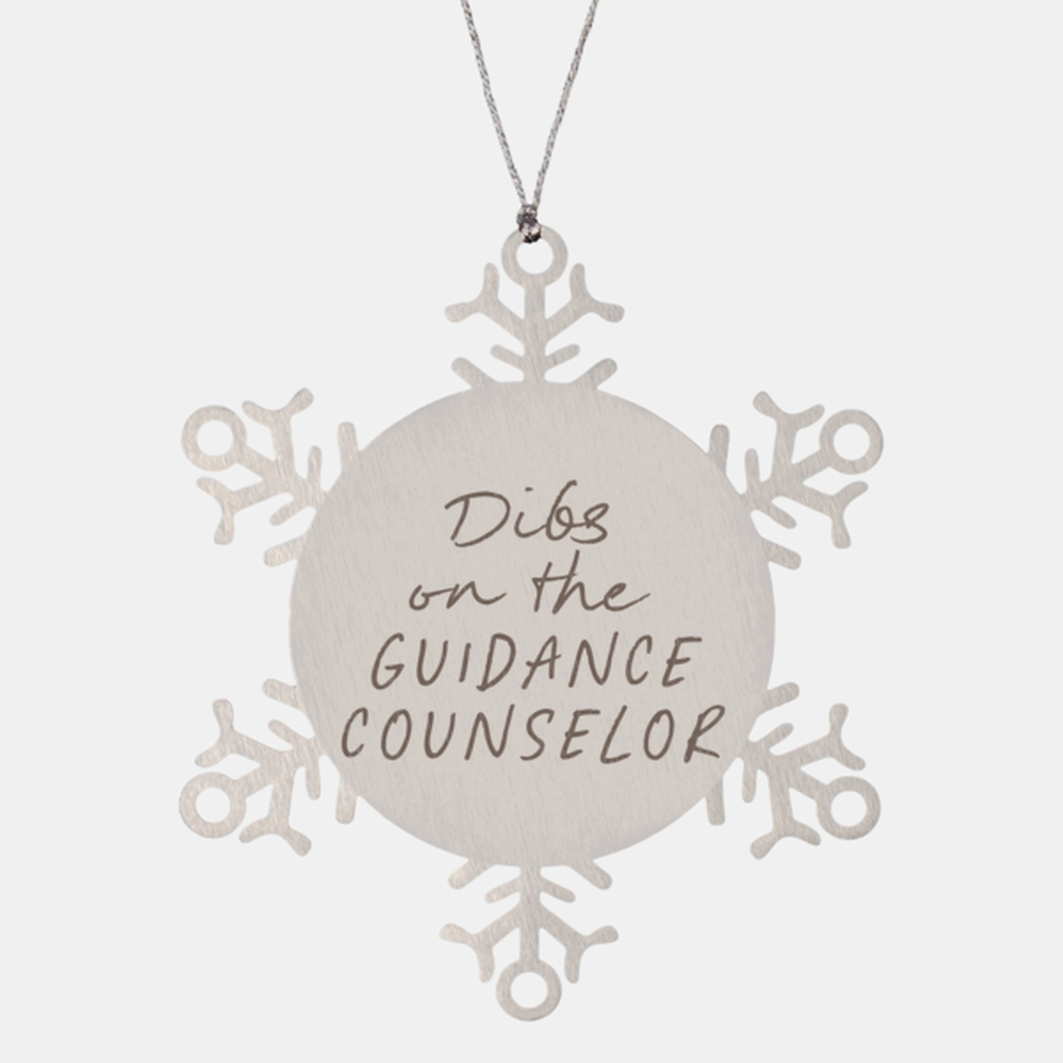 Guidance counselor Wife Husband Girlfriend Boyfriend Ornament, Gifts, Snowflake Ornament, Christmas, Stocking Stuffer