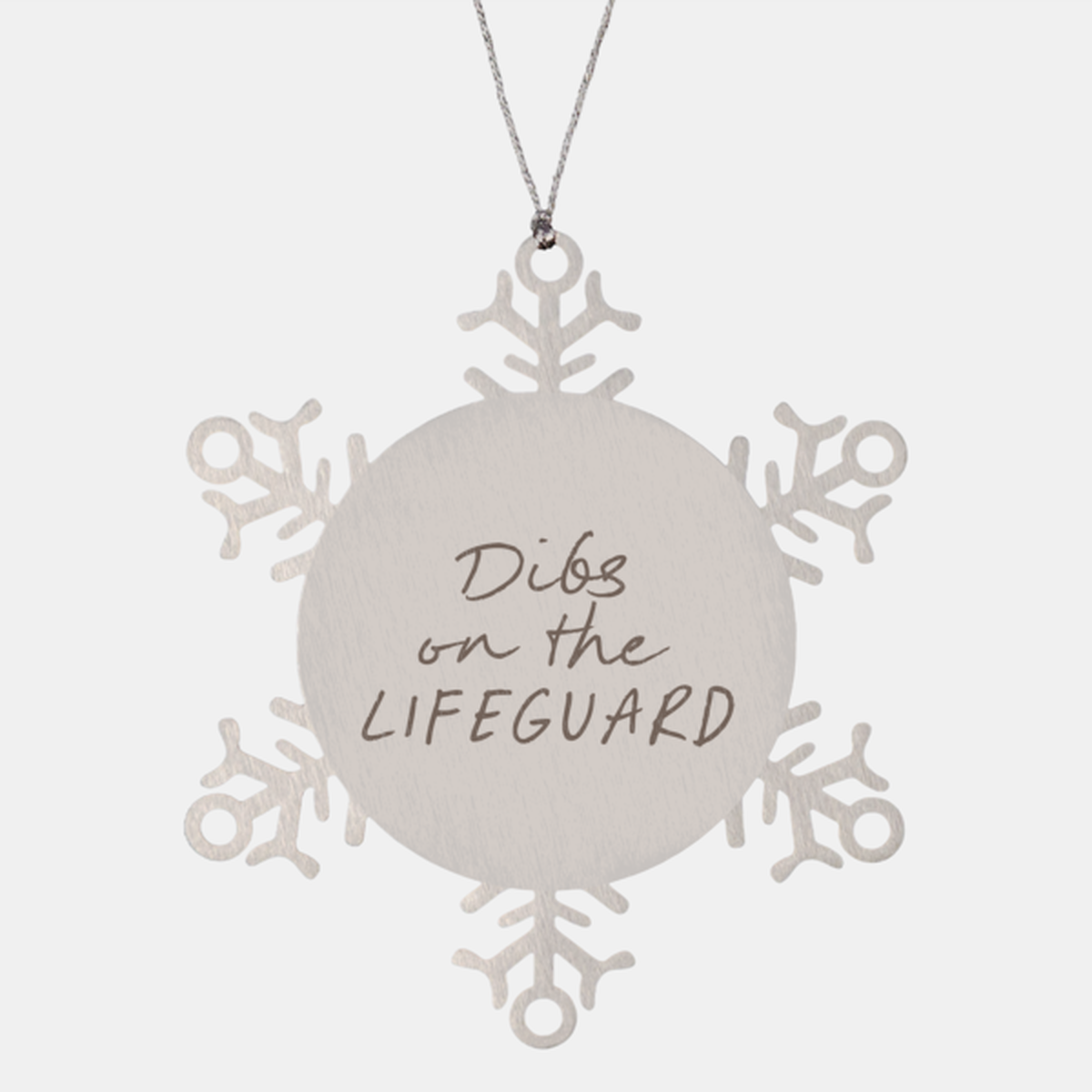 Lifeguard Wife Husband Girlfriend Boyfriend Ornament, Gifts, Snowflake Ornament, Christmas, Stocking Stuffer