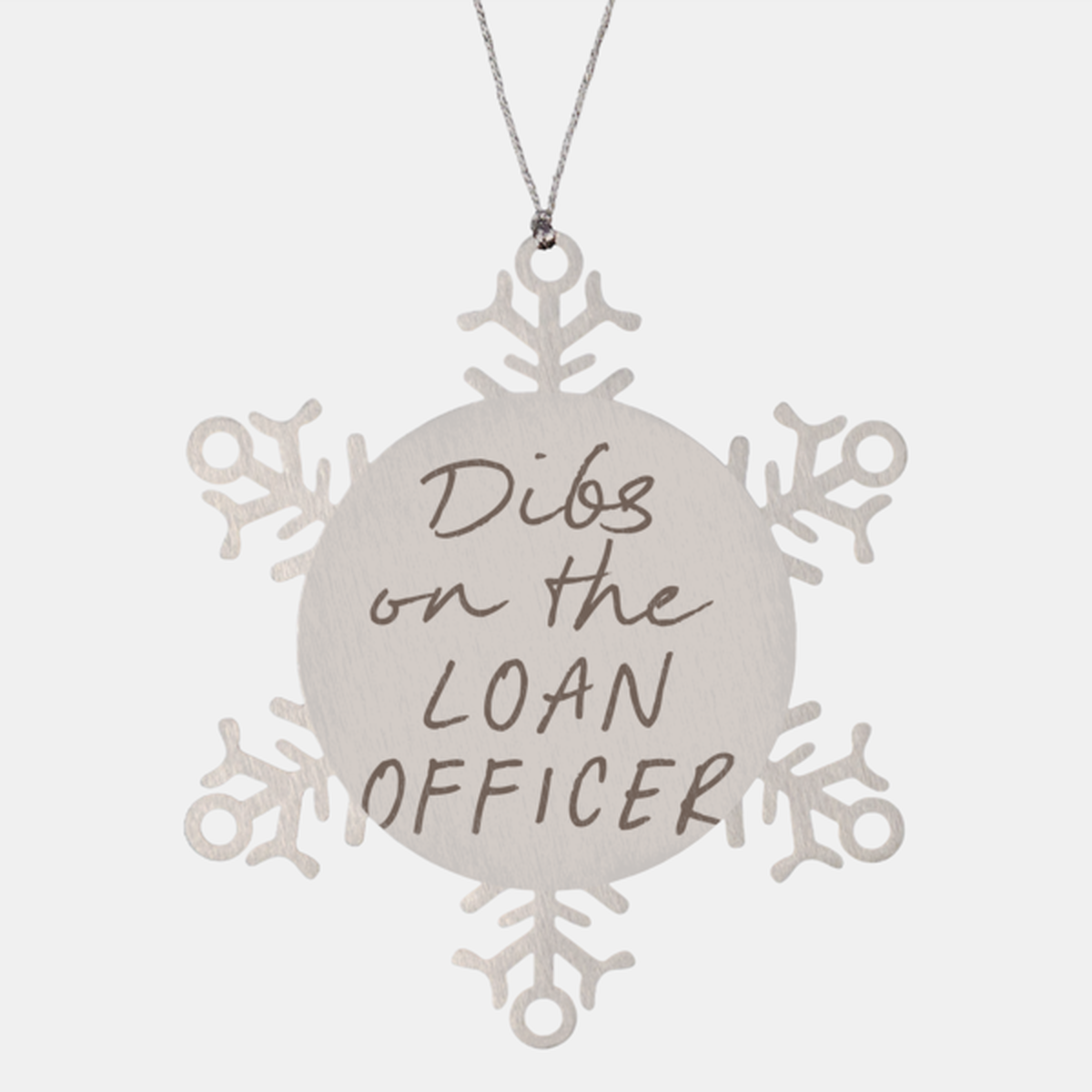 Loan officer Wife Husband Girlfriend Boyfriend Ornament, Gifts, Snowflake Ornament, Christmas, Stocking Stuffer