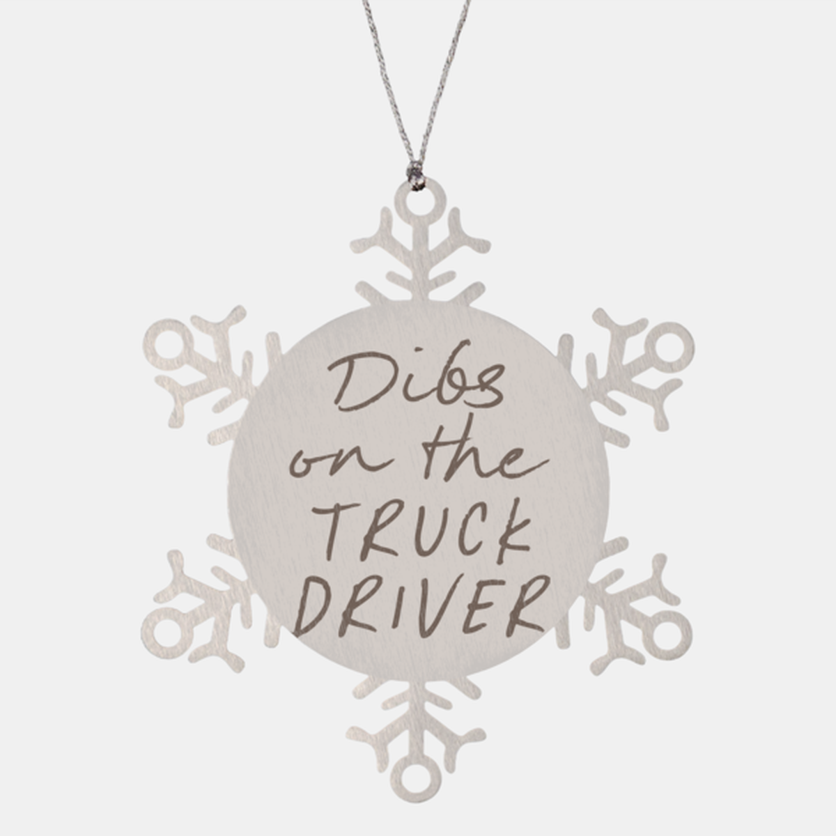 Truck driver Wife Husband Girlfriend Boyfriend Ornament, Gifts, Snowflake Ornament, Christmas, Stocking Stuffer