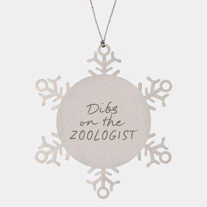 Zoology Zoologist Wife Husband Girlfriend Boyfriend Ornament, Gifts, Snowflake Ornament, Christmas, Stocking Stuffer