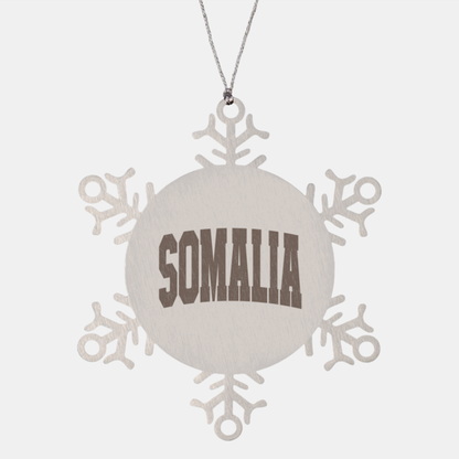 Somalia Moving Away Ornament, Gifts, Snowflake Ornament, Christmas, Stocking Stuffer