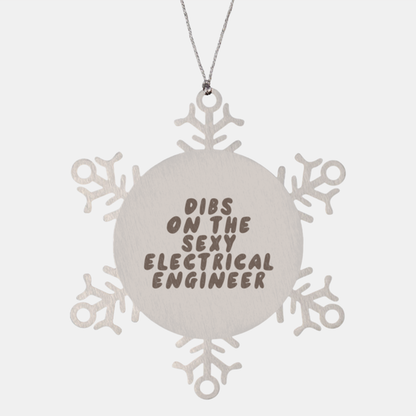 Electrical engineer Engineering Girlfriend Boyfriend Wife Husband Ornament, Gifts, Snowflake Ornament, Christmas, Stocking Stuffer