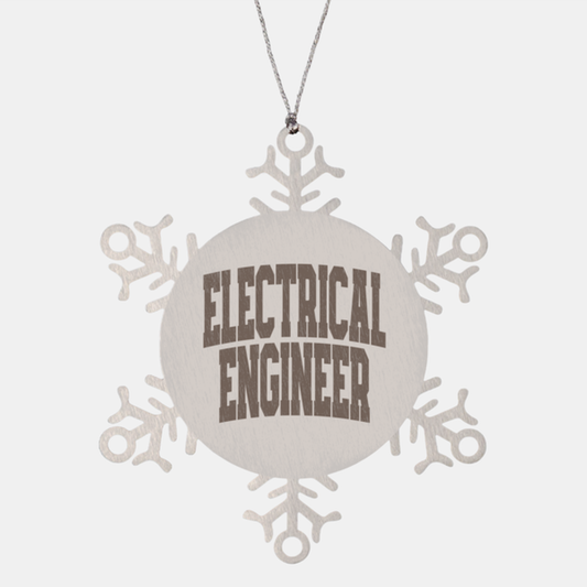 Electrical engineer Engineering Graduation Ornament, Gifts, Snowflake Ornament, Christmas, Stocking Stuffer