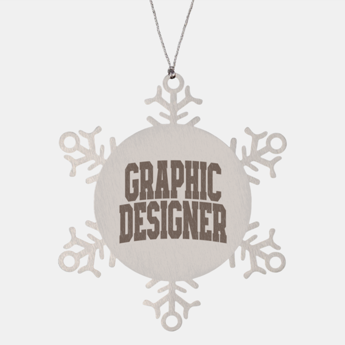 Graphic designer Graduation Ornament, Gifts, Snowflake Ornament, Christmas, Stocking Stuffer